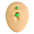 Neon Green Splash Effect Belly Bar  image 0