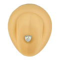AB Heart Crystal Paved Tongue Bar image 0