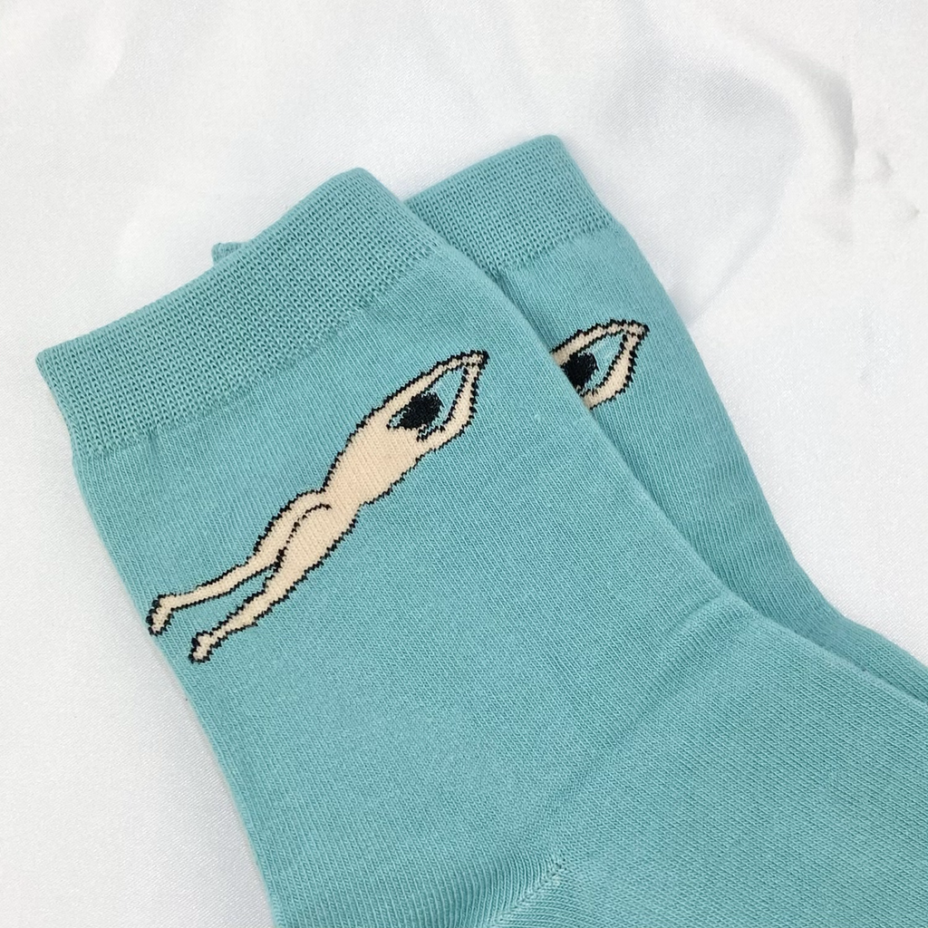 Blue Naked Man Socks  image 0