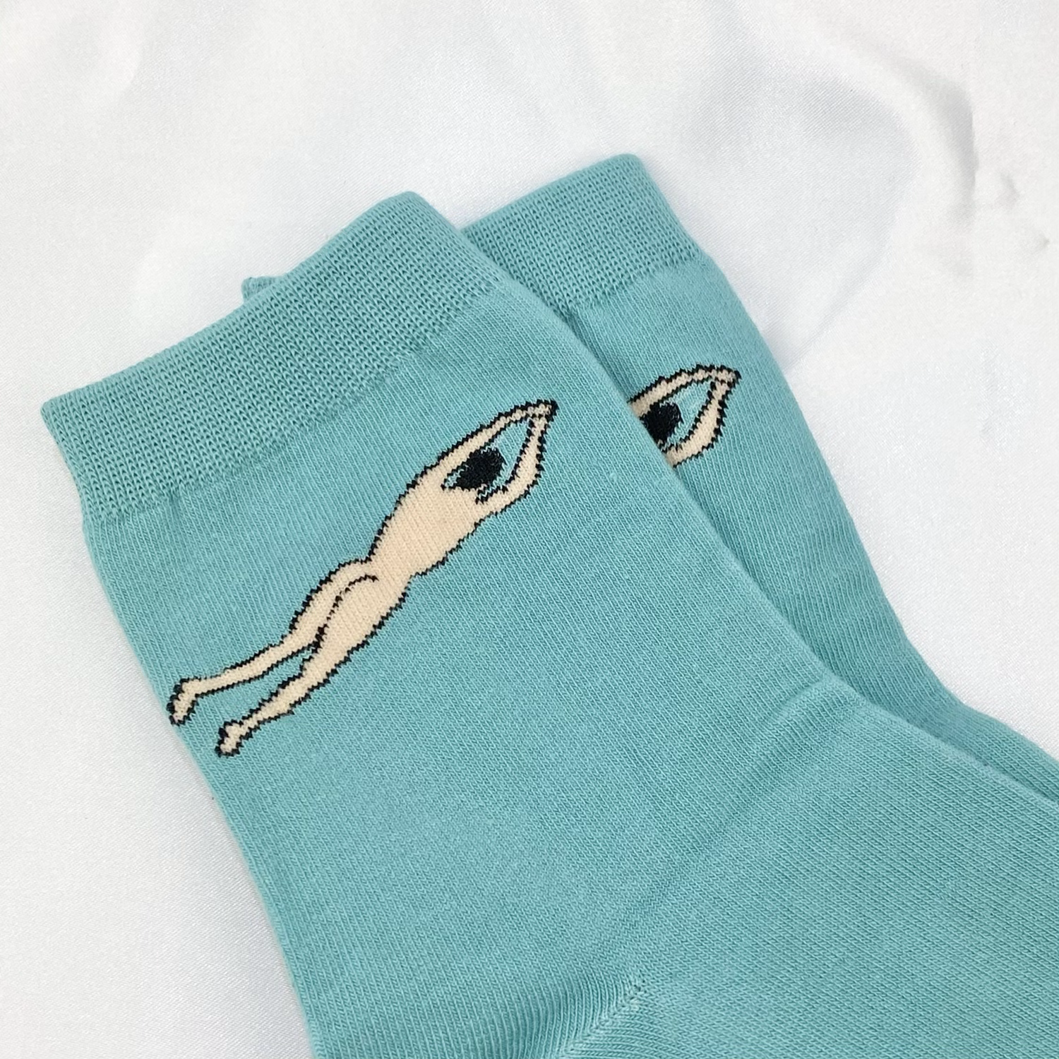 Blue Naked Man Socks  image 0