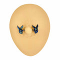 Black Druzy Stone Filled Playboy Nipple Bar image 0