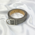 Grey Croc Buckle Belt image 0