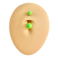 Green AB Coated Belly Bar  image 0