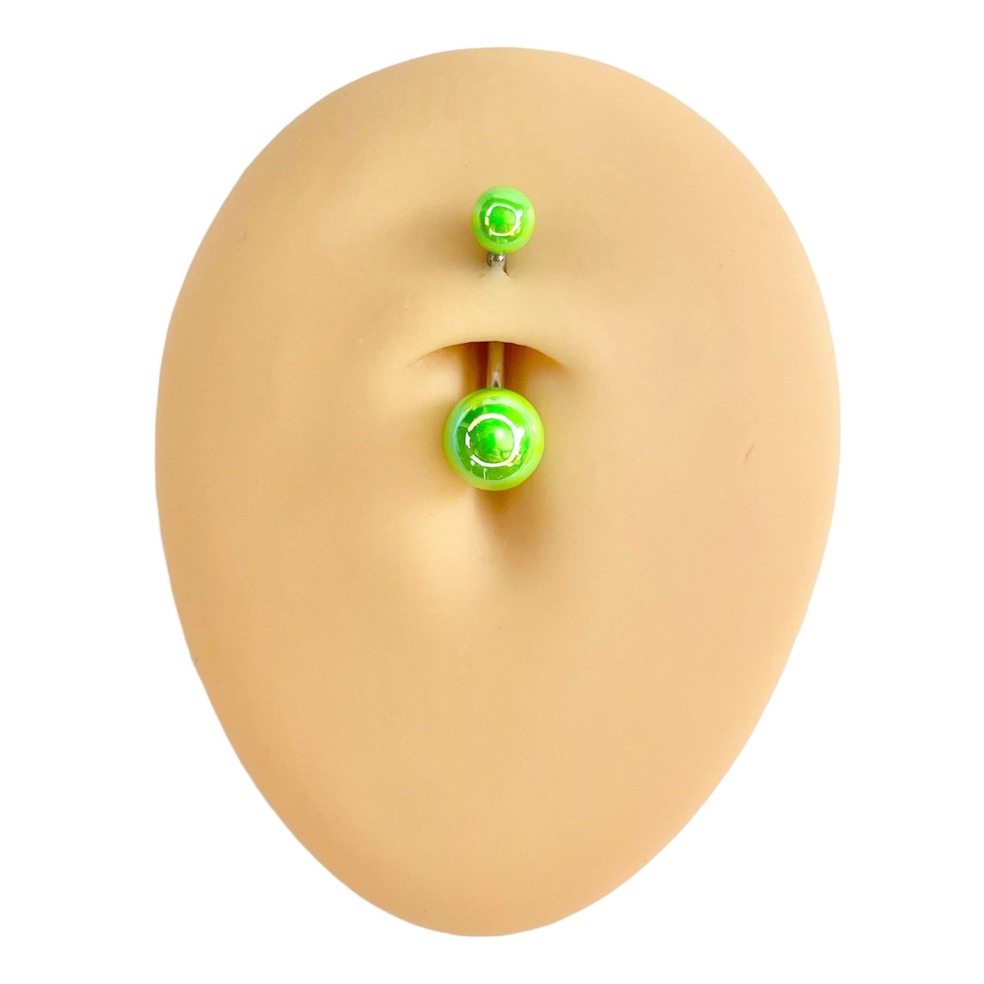 Green AB Coated Belly Bar  image 0