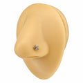 Pink CZ Flower Nose Stud image 0