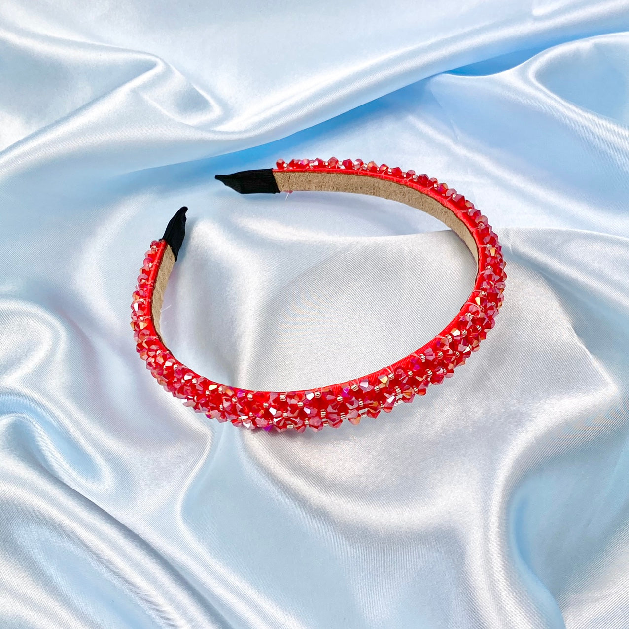 Red Luxury Bead Headband image 0