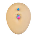 Pink & Blue Two Tone Belly Bar  image 0