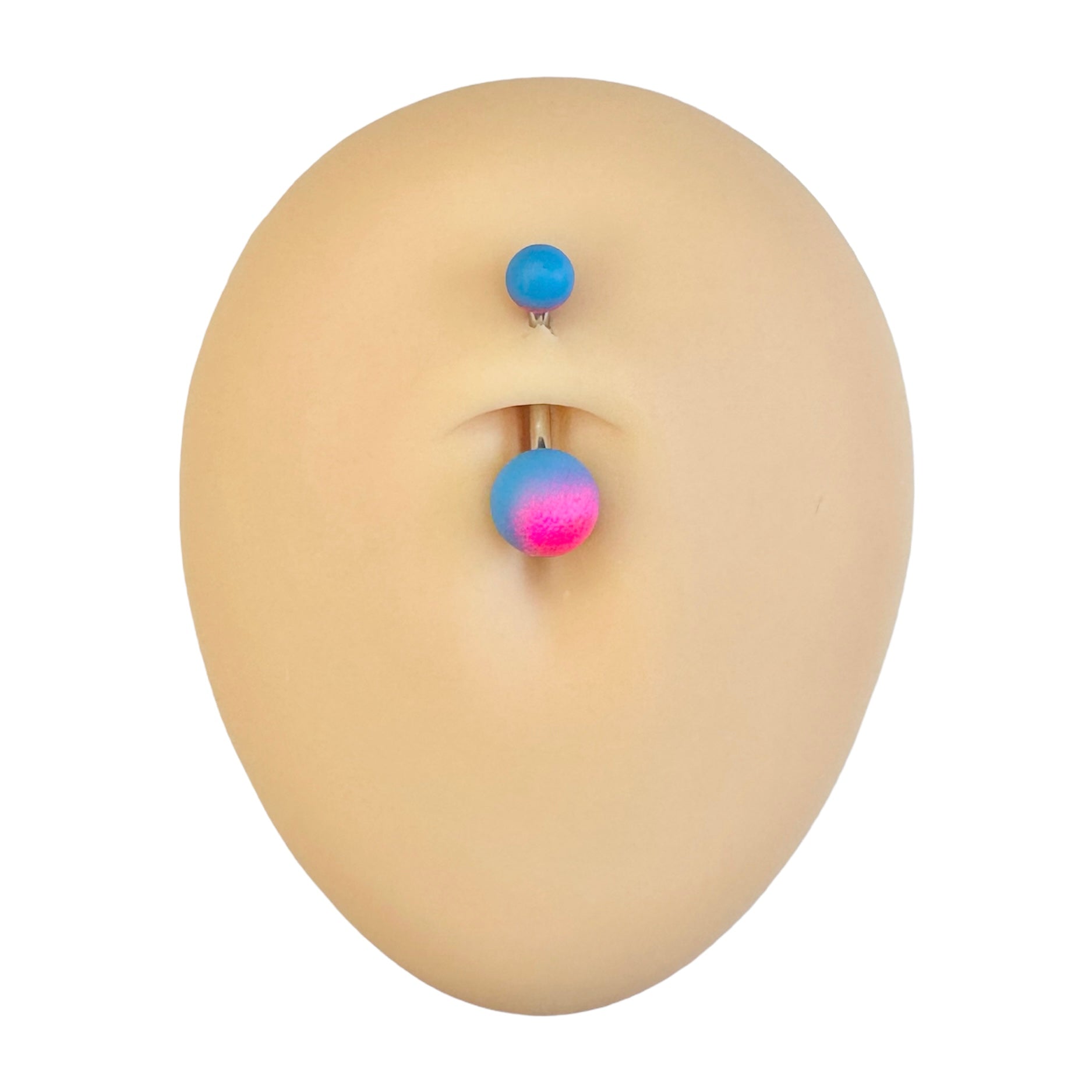 Pink & Blue Two Tone Belly Bar  image 0