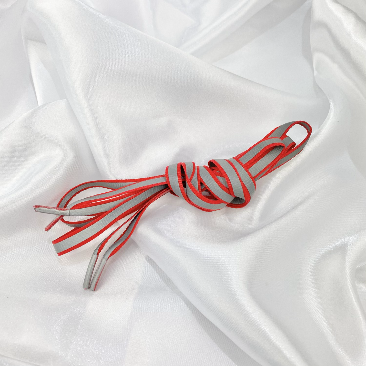 Red Retro Reflective Laces image 0