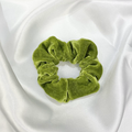 Khaki Velvet Scrunchie image 0
