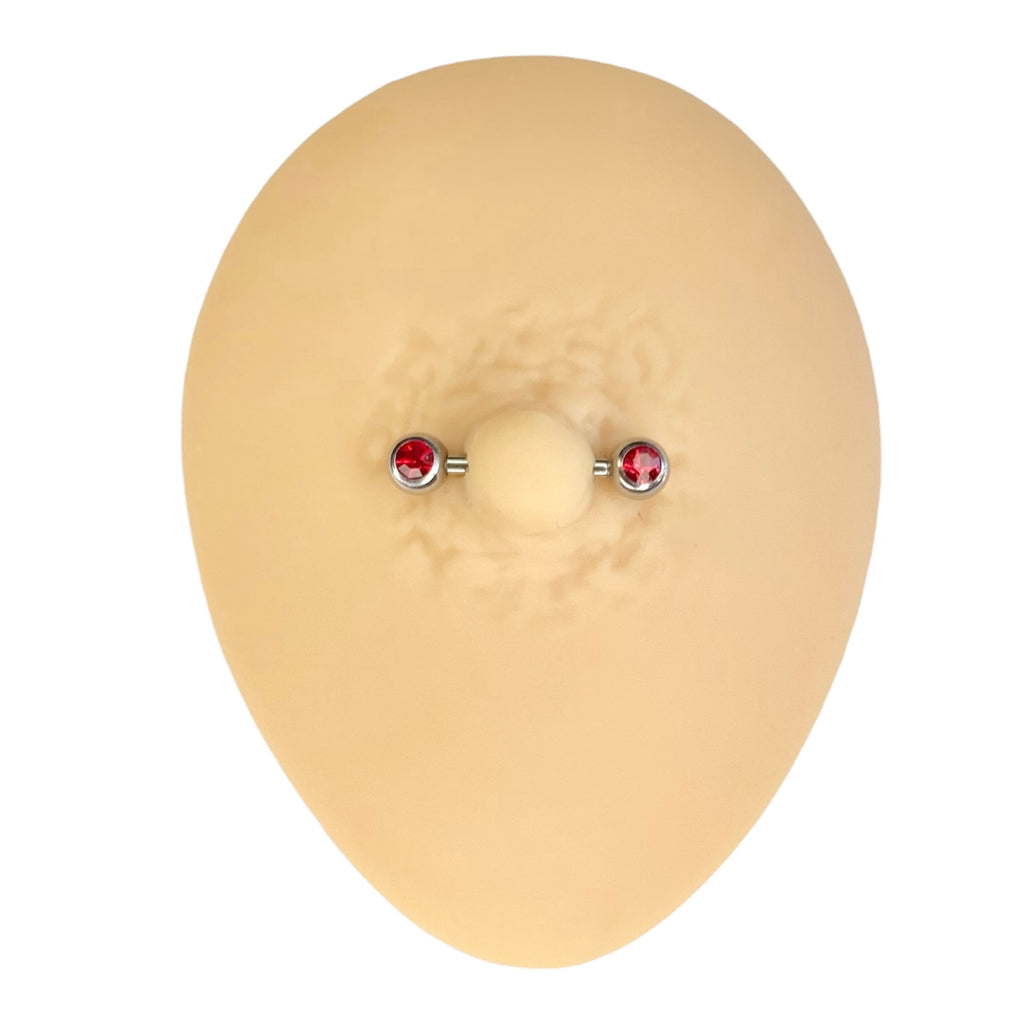 Red Rhinestone Nipple Bar  image 0