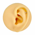 Gold Mini CZ Star Flat Back Stud image 0
