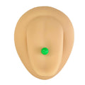 Green Solid Colour Ball Titanium Tongue Bar  image 0