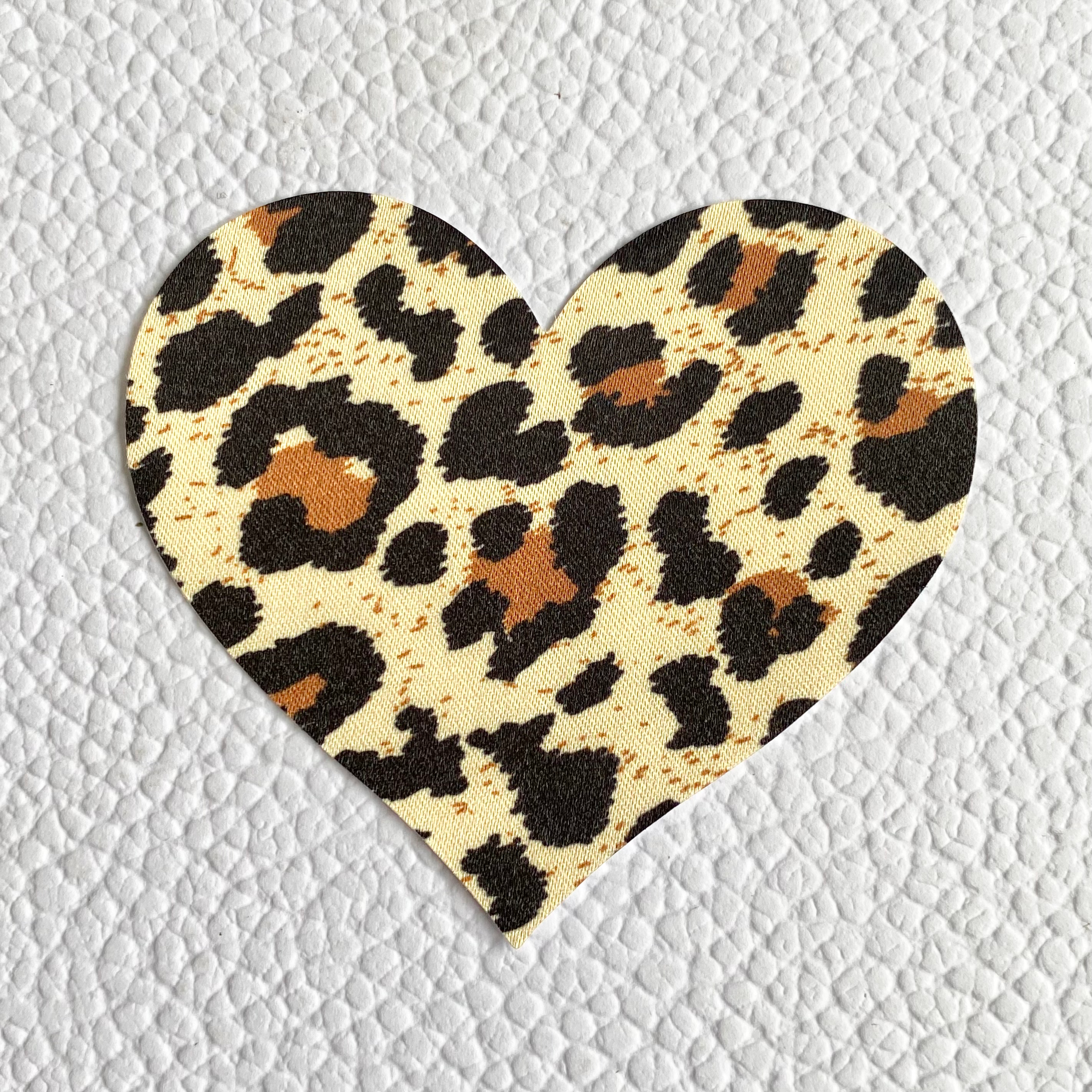 Leopard Print Heart Nipple Covers image 0