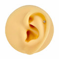 Silver Mini CZ Star Flat Back Stud image 0