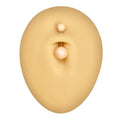 Peach Matte Pearlescent Belly Bar  image 0