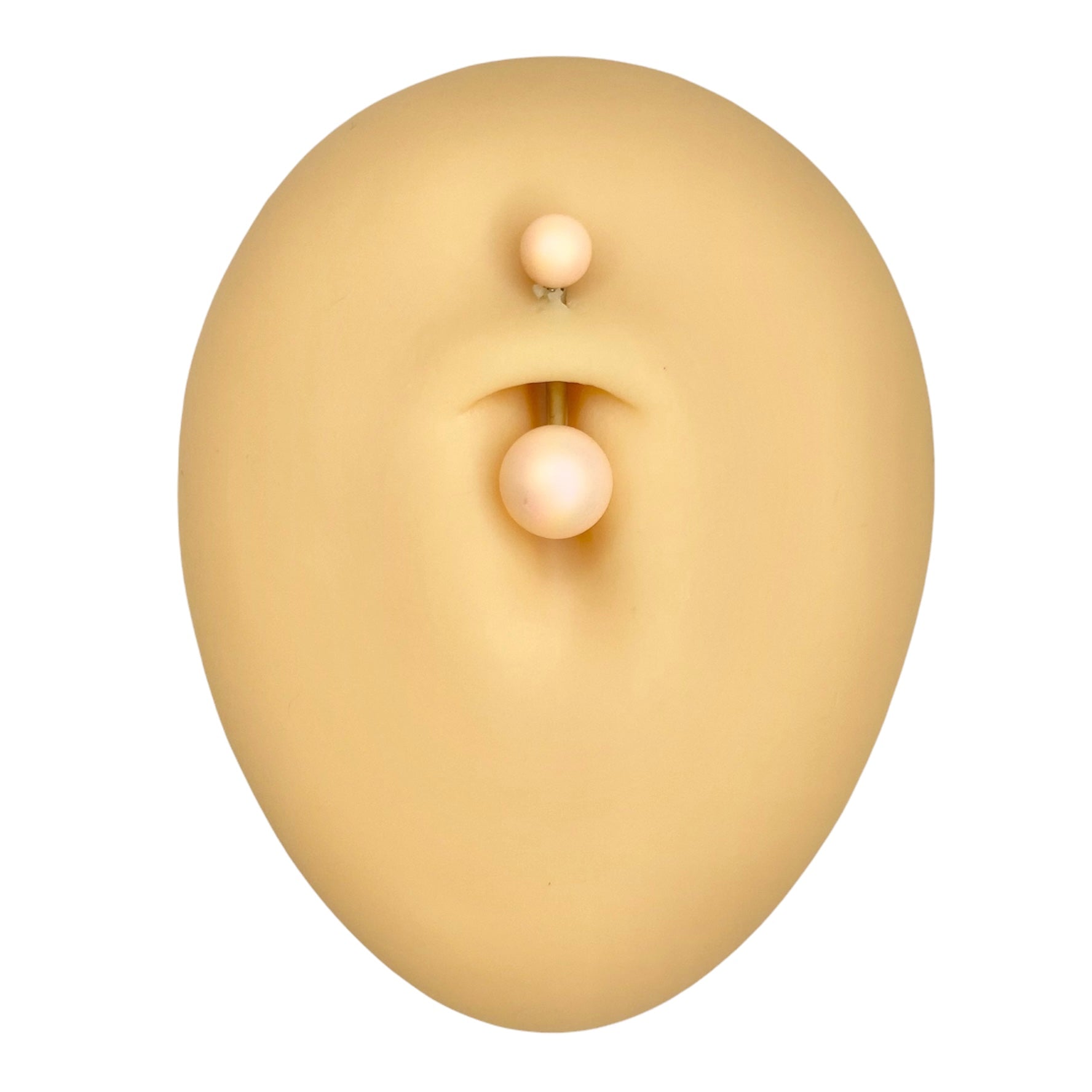 Peach Matte Pearlescent Belly Bar  image 0