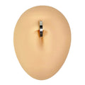 Silver Hinged Belly Bar  image 0