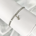 Silver Mini CZ Playboy Bracelet image 1