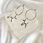 Balloon Dog Hoop Earrings image 0