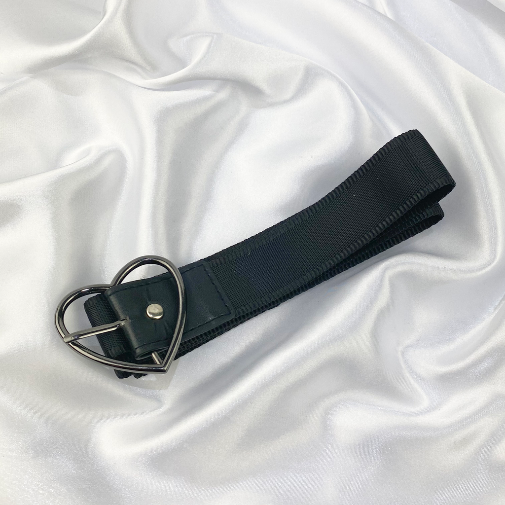Black Utility Heart Belt image 0