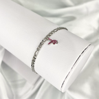 Pink Mini CZ Playboy Anklet image 0