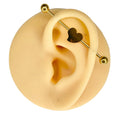 Gold Heart Industrial Barbell  image 0