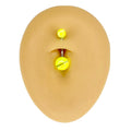 Green / Yellow Marble Effect Belly Bar  image 0