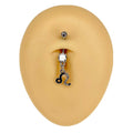 Leo Zodiac Dangle Belly Bar  image 0