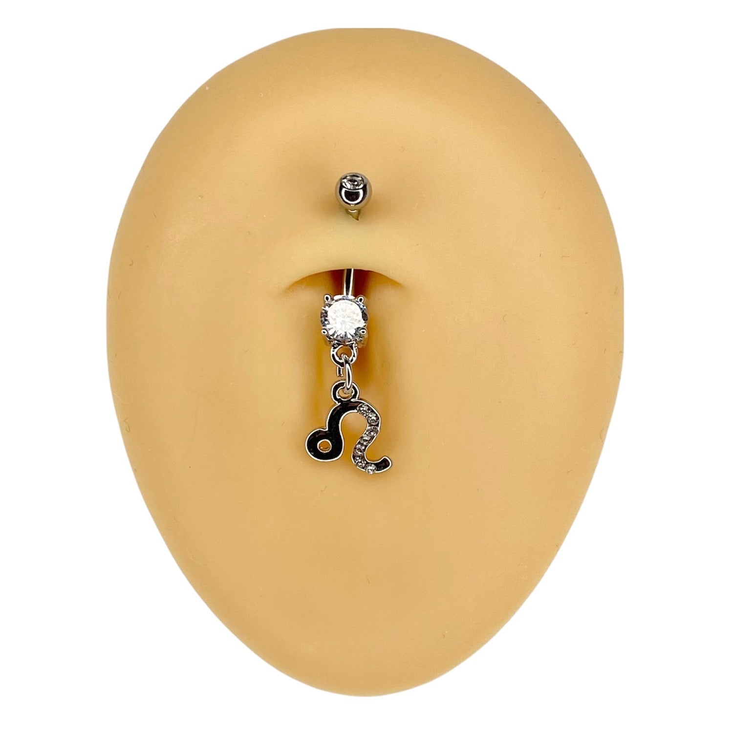 Leo Zodiac Dangle Belly Bar  image 0
