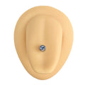 Light Blue Press Fit Gem Ball Tongue Bar image 0