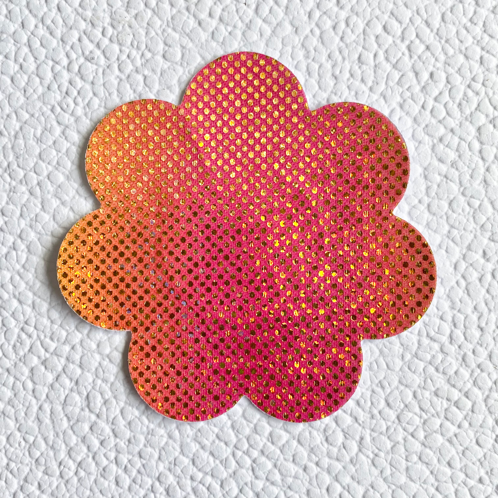 Gold Rainbow Flower Nipple Covers image 1