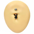 Black Enamel Playboy Belly Bar  image 0