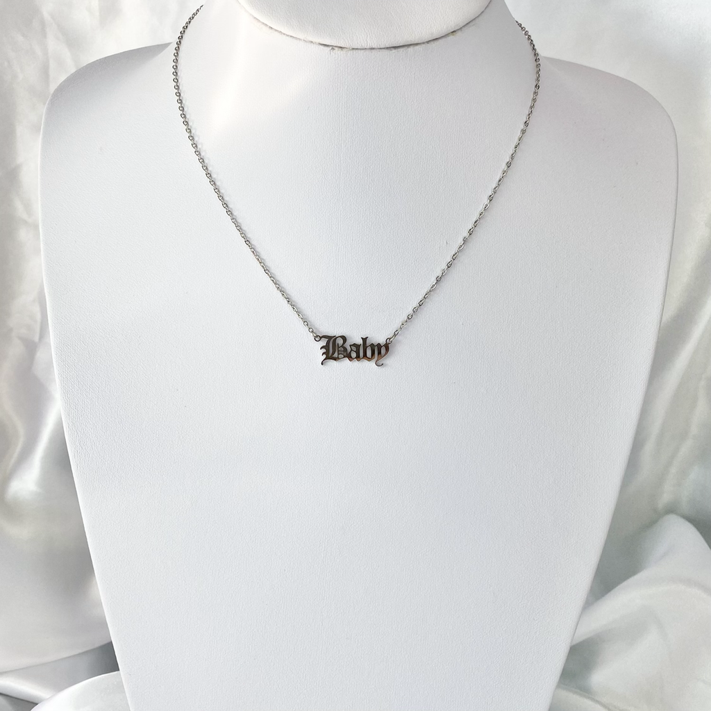 Silver Baby Necklace image 1