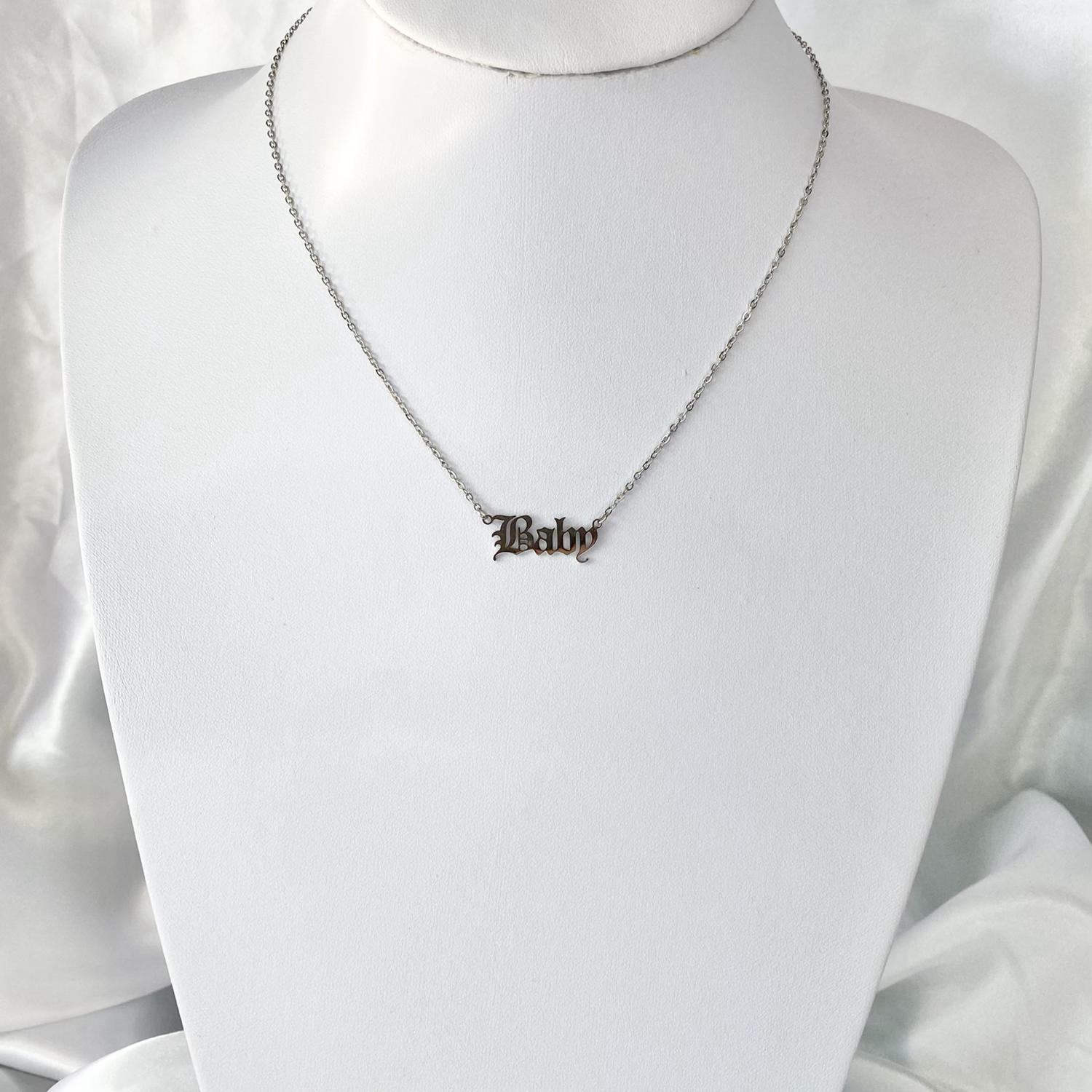 Silver Baby Necklace image 1