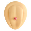Pink AB Coated Splash Effect Tongue Bar image 0