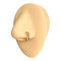 Gold CZ Paved Infinity Nose Hoop image 0