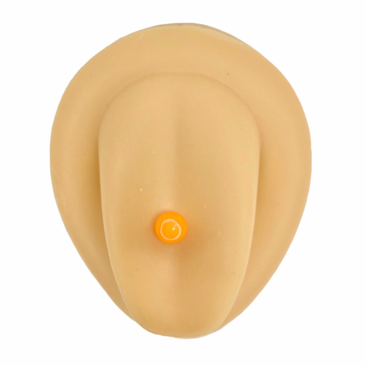 Orange Glow In The Dark Ball Tongue Bar image 0