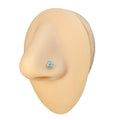 Blue Opalite Triple Stone Nose Stud image 0