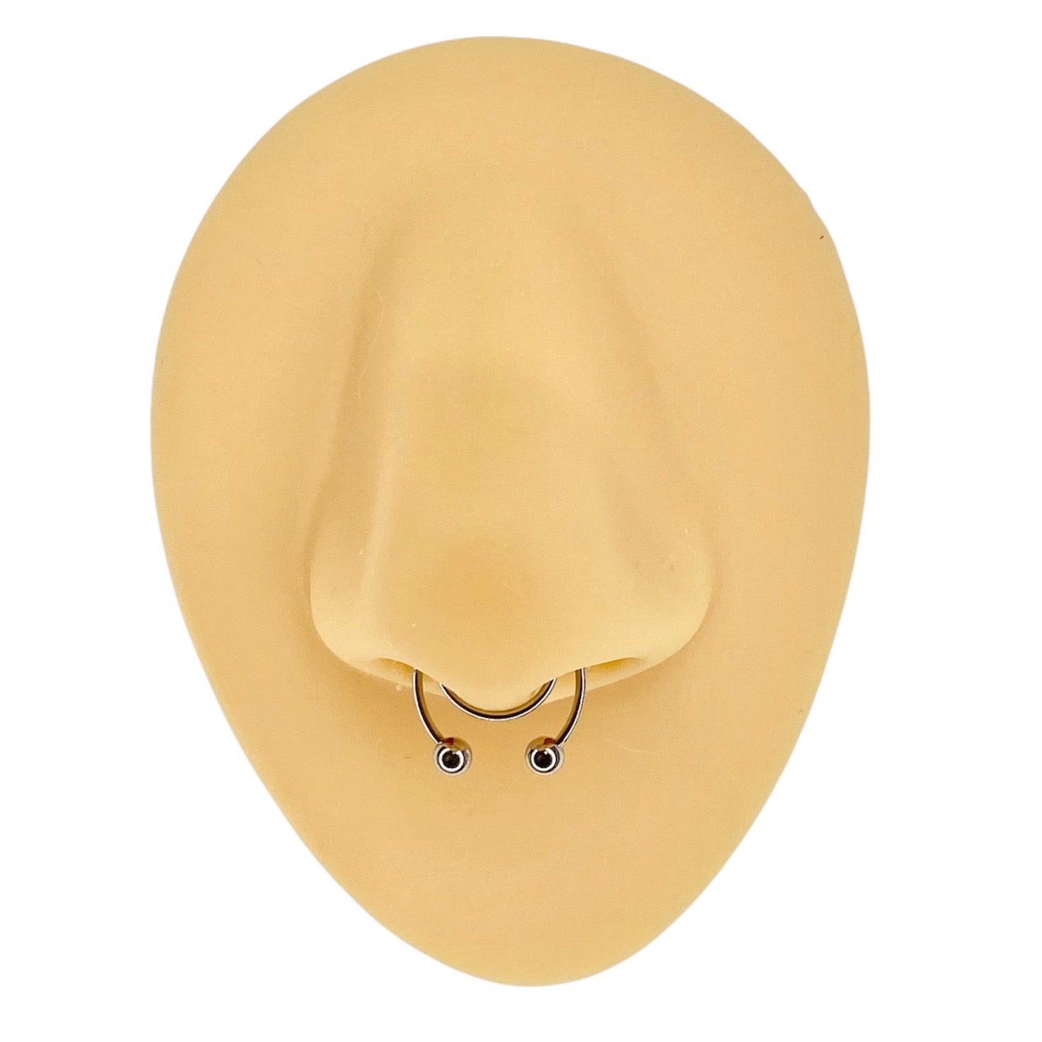 Silver Fake Septum Horseshoe  image 0