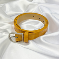 Mustard Croc Buckle Belt image 0