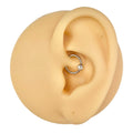 Clear Crystal Flat Captive Hoop Ring image 0