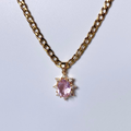 Baby Pink Royal CZ Necklace image 0