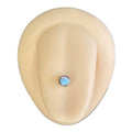 White Opal Press Fit Tongue Bar image 0