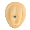 Purple Press Fit Gem Ball Tongue Bar image 0