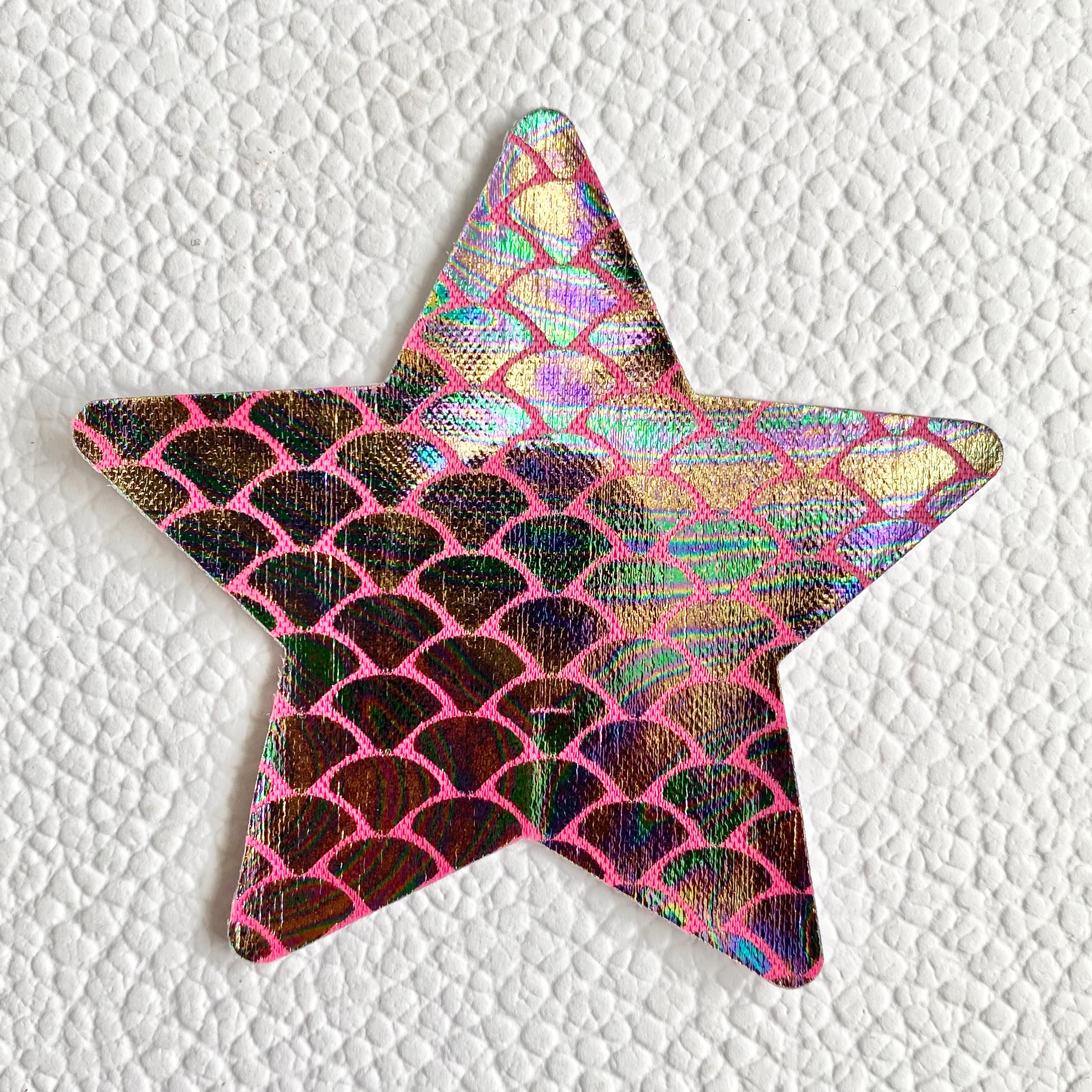 Oil Spill Holographic Scale Star Nipple Covers image 0