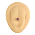 Pink Press Fit Gem Ball Tongue Bar image 0