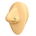 Gold CZ Marquise Vine Bendable Hoop image 0