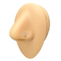 Gold CZ Marquise Nose Stud image 0