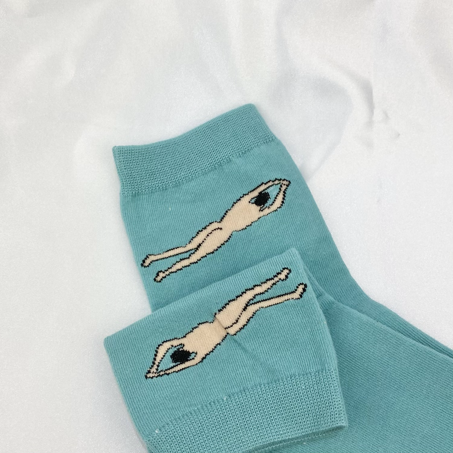 Blue Naked Man Socks  image 1
